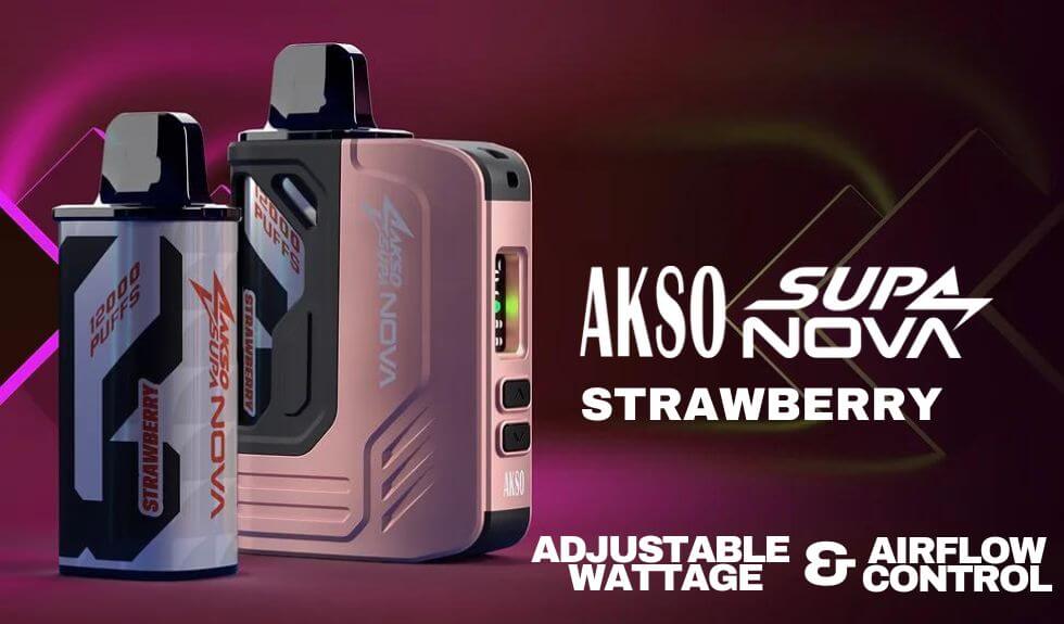 AKSO-SUPA-NOVA-KIT-STRAWBERRY-SG-Vape-Hub