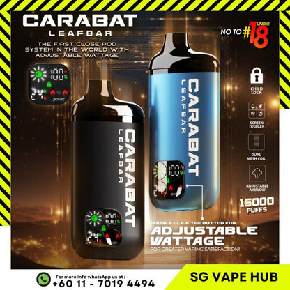 CARABAT-LEAFBAR-15000-SG-Vape-Hub