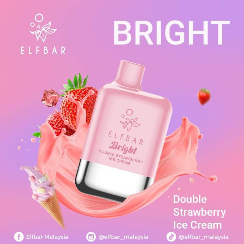 ELFBAR-BRIGHT-DOUBLE-STRAWBERRY-ICE-CREAM-SG-Vape-Hub