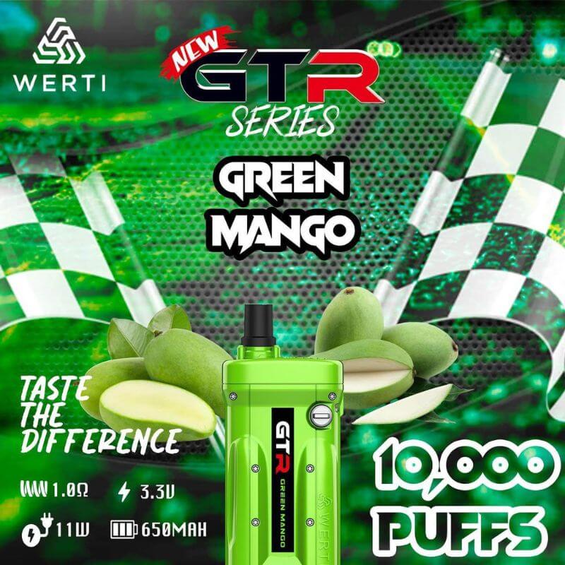 WERTI GTR 10000 Puffs Green Mango